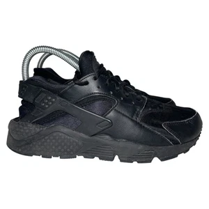 Nike Air Huarache scarpe da corsa donna taglia 7 634835-012 triple nere - Foto 1 di 11