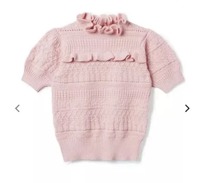 Janie and Jack Girls' Blush Pink The Heights Sweater Top NWT Size 16  - Picture 1 of 3