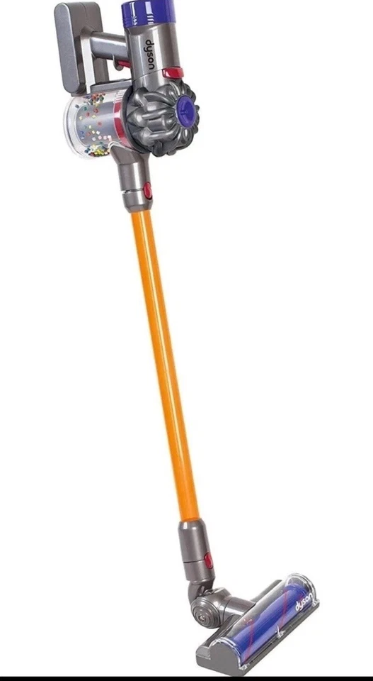 Casdon Little Helper Dyson Cord- Vacuum Cleaner Toy Grey Orange & Purple L1