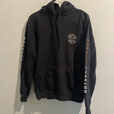 Brixton Mfg. Co. Black Hoodie Sweatshirt Size Small - Image 1 of 4