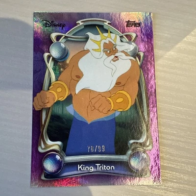 2025 Topps Disney Wonder - King Triton #40 - Purple Foil  78/99 - Image 1 of 4