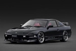 1993 Nissan 180SX TYPE X (RPS13) 1/18 scale Black by Ignition Model JDM IG3767 - Picture 1 of 4
