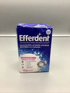 Efferdent - Anti-Bacterial Dental Appliance Cleanser - Daily Clean 102 Tablets - Picture 1 of 8