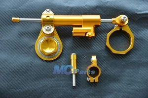 CNC Steering Damper Stabilizer Bracket Set For Suzuki GSXR 600 750 08-10 K8 Gold - Bild 1 von 1
