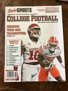 LINDY'S SPORTS MAGAZINE COLLEGE FOOTBALL NATIONAL 2025 PREVIEW - Imagen 1 de 5