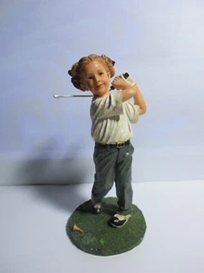 Home Interior Lady Golfer Homco Figur Porzellan 5" hoch x 2,5" breit - Bild 1 von 7