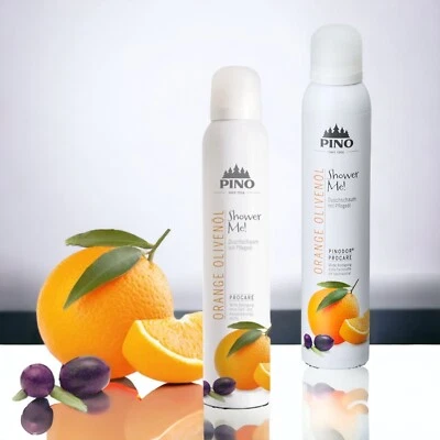 PINO 2 x Shower Me! Duschschaum Orange Olivenöl pflegt u schützt die Haut 44,98€/1 L