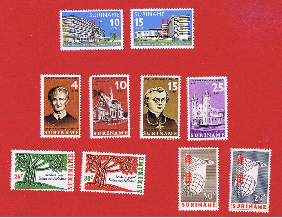 Surinam #331-340 MNH OG 4 juegos envío y devolución gratuitos Foto 1 de 1