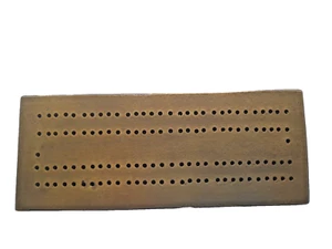 Cribbage board- brass - Picture 1 of 2
