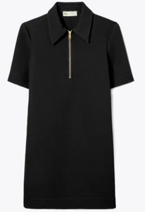 New w/Tags Tory Burch Crepe Polo Dress in Black Size 0 #146038 - Picture 1 of 3
