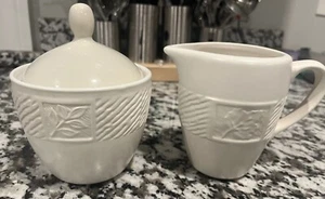 Pfaltzgraff Sierra Sugar Bowl & Creamer Set USA Very Hard To Find - Picture 1 of 3