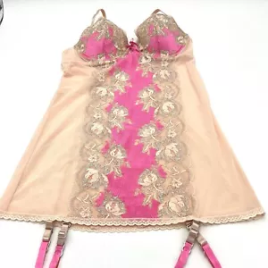 Victoria's Secret Very Sexy Seduction Slip Garter 36B Rhinestones NWT - Picture 1 of 16