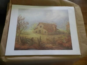 BARN by Ripple Rasmussen 25" x 19" signed #448 of 1500 lithograph   - Picture 1 of 4