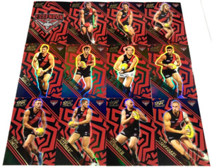 2018 AFL Legacy Cards HOLOGRAPHIC PARALLEL CARD TEAM SET(12)-ESSENDON-RARE