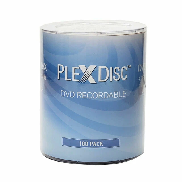 PlexDisc DVD-R 4.7GB 16x Blank Media Disc - Pack of 100 (632-817-BX)