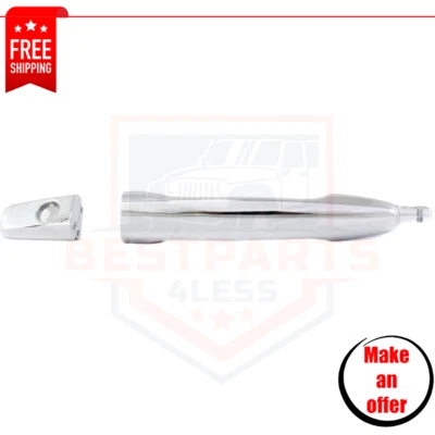 Manija de puerta delantera lado izquierdo plástico cromado para Mitsubishi Lancer ES 2008-2017 Foto 1 de 4