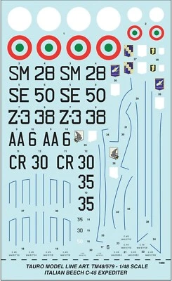 TAURO MODEL TM48/579 BEECH C-45 EXPEDITER - ITALIAN VERSION (REVELL) SCALA 1:48 - Immagine 1 di 4