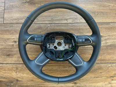 AUDI Q7 4L 2005 - 2015 LEDERLENKRAD 4L0 419 091 MULTIFUNKTION LENKRAD ANTHRAZIT - Bild 1 von 4