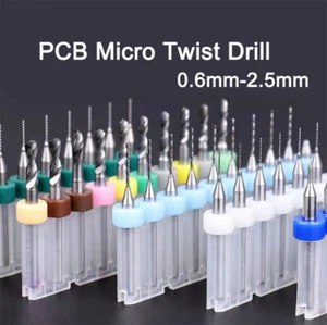 0.6-2.5mm PCB Carbide Micro Fried Dough Twists Drill Rotary Tool for Woodworking - Picture 1 of 7