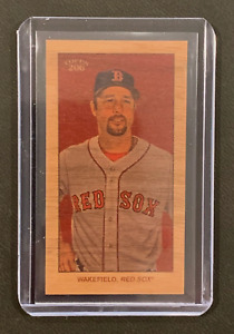 2022 Topps T206 Wave 4 | TIM WAKEFIELD | Red Sox; checklist #69; Wood - PR /20