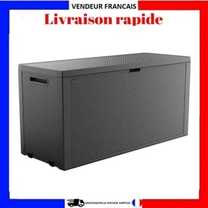 Gartentruhe HARZ 270 L Anthrazit Anti-UV Rollen abschließbar Wasserdicht - Bild 1 von 14