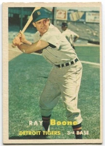 1957 Topps #102 Ray Boone Detroit Tigers - Picture 1 of 2