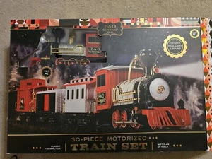 FAO Schwarz 30 Piece Motorized Classic Train Set 18' of Track Macy's Exclusive - Picture 1 of 4
