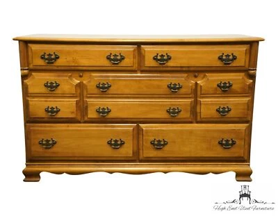 SALEM SQUARE Sólido Roca Dura Arce MCM Mediados de Siglo Moderno 51" Siete Cajones Dr... Foto 1 de 4