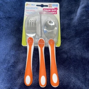 Toddler Cutlery Set, Knife/Fork/Spoon, Clever Training Grip- Baby & More - Picture 1 of 2