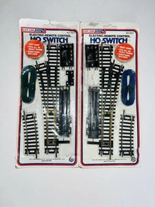 Life-Like Electric Remote Control HO Switches #8604 Right & #8605 Left NOS - Picture 1 of 2