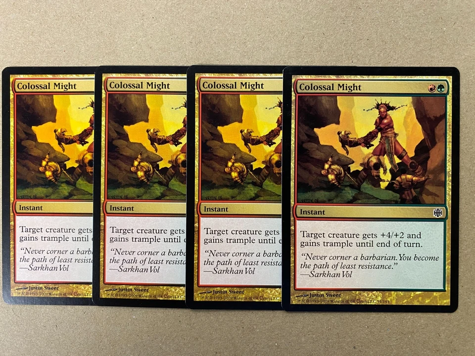 MTG 4x Colossal Might # 51 Alara Reborn Pauper Modern Magic the Gathering x4 NM - Image 1 of 1