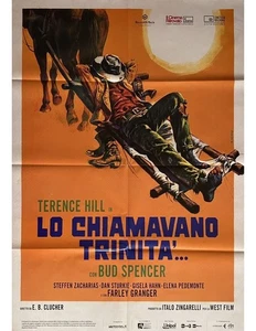 manifesto 2F LO CHIAMAVANO TRINITA' terence hill bud spencer cineteca BO A72 - Imagen 1 de 1