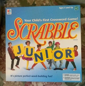 Vintage 1999 Scrabble Junior Hasbro Board Game Milton Bradley.(C) - Picture 1 of 8