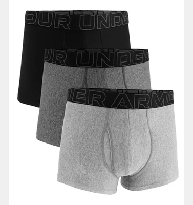 3 Pares Under Armour UA Performance Tech Boxerjock De 3" Breves Pequeños $42 - Imagen 1 de 3