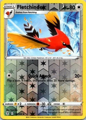 Fletchinder Uncommon SWSH07: Evolving Skies 139/203 NM - Image 1 of 2