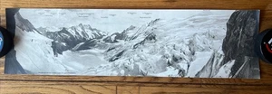 Antique Panorama Von Der Station Eismeer Jungfraubamn Switzerland Photograph - Picture 1 of 8
