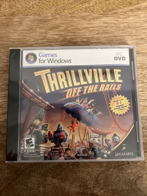 Thrillville Off The Rails Video Game Pc Cd-Tom E-Everyone (Factory Sealed)  - Image 1 of 4