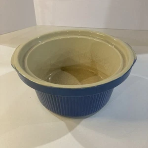 Original Crock Pot Rival 3355 5 qt Quart Replacement Ceramic Bowl Light Blue - Picture 1 of 6