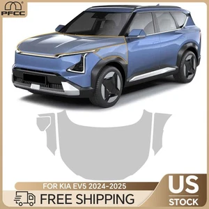 For KIA EV5 2024-UP Hood Fender PreCut Paint Protection Film Gloss Clear PPF TPU - Picture 1 of 20