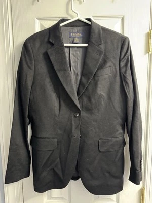 Casaco esportivo Loro Piana Brooks Brothers italiano 100% cashmere preto tamanho juvenil 12 - Imagem 1 de 4