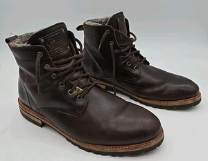 Panama Jack Schnürstiefel Schuhe Stiefeletten Größe 45 EU 11,5 US Braun Leder - Bild 1 von 8
