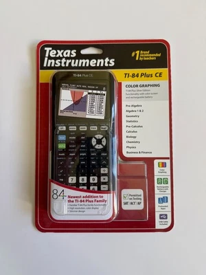 Texas Instruments TI-84 Plus CE Color Graphing Calculator, Black (Brand new) - Image 1 of 4