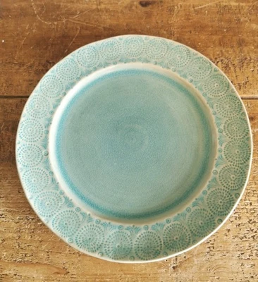 Anthropologie Old Havana Mint Dinner Plate 28cm green - Image 1 of 4