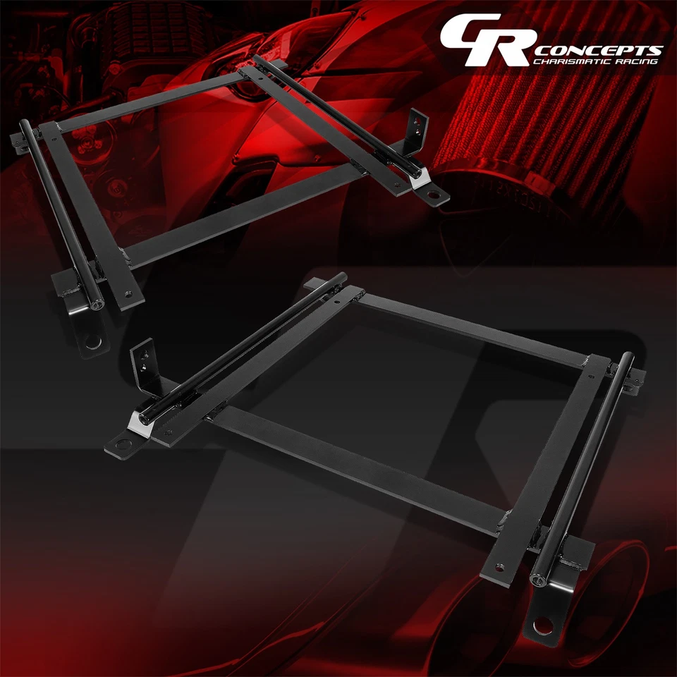 FOR CIVIC EG EK/INTEGRA DB DC RACING SEATS BASE MOUNTING BRACKET TRACK RAILS SET - Image 1 of 4