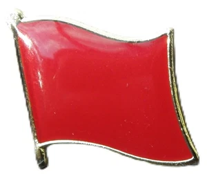 Red Flag Pin Badge Socialist Socialism Communist Symbol Labour Brooch - Picture 1 of 4