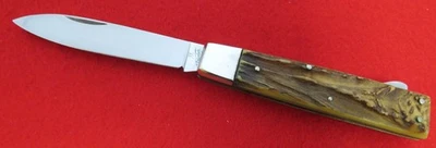 Cuchillo Henckels Zwillingswerk Triodur Alemania Años 60 BUENO VIEJO GENUINO CIERVO SIN RESERVA Foto 1 de 4