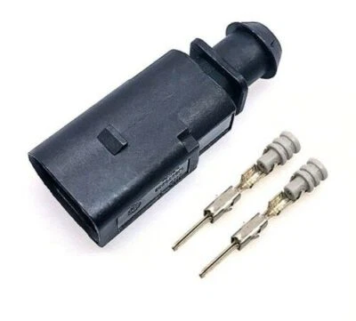 For VW For AUDI 1J0 973 802 - 2 Pin Sealed Male Connector Kit 1J0973802 - Image 1 of 4