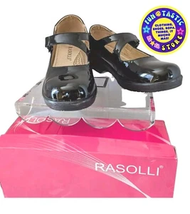SCARPE DONNA RASOLLI, STILE MARY JANE. 8,5. NERO. PELLE BREVETTATA LUCIDA. COMFORT - Foto 1 di 8
