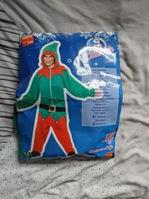 Elf Costume 10-12 years Children Large Christmas Fancy Dress Costume xmas Kids - Image 1 of 4