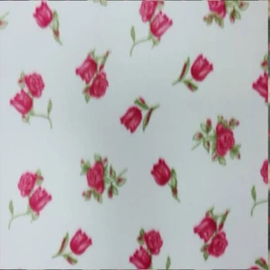 Roses In Bloom Floral Flower Print Fleece Fabric - 60" Wide - Sold by The Yard - Picture 1 of 1